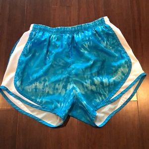 Blue Nike shorts